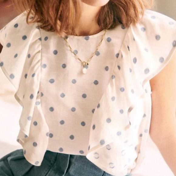 Sezane Forta Blouse In Ecru - Picture 3 of 7